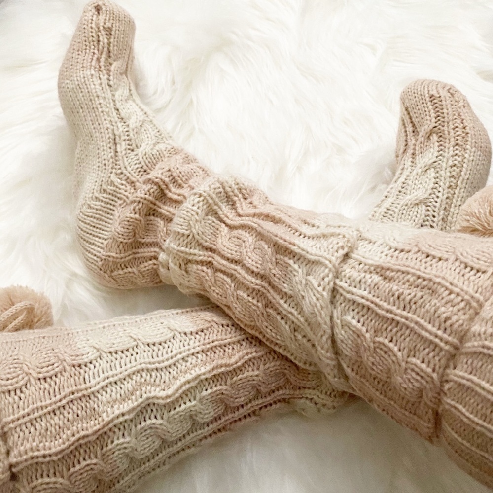 LAST ONE!! Loungewear Chunky Cable Knitted  Socks - Picture 4 of 8